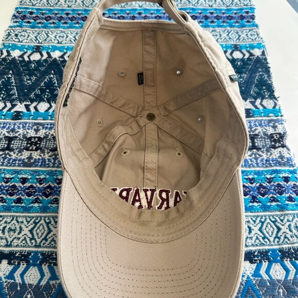 Classic Harvard Baseball Dad Hat - One Size Fits All - Tan with Maroon letters - Picture 2 of 6